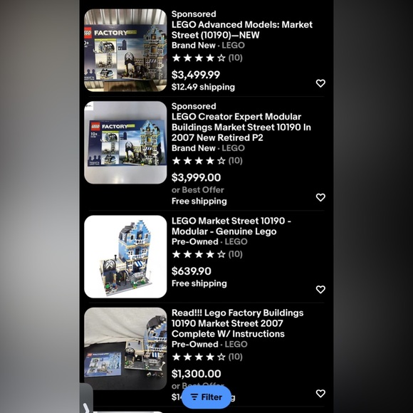 Expert Market Street City Style Creator Blue Building Block Set LEGO COMPATIBLE - Picture 6 of 6